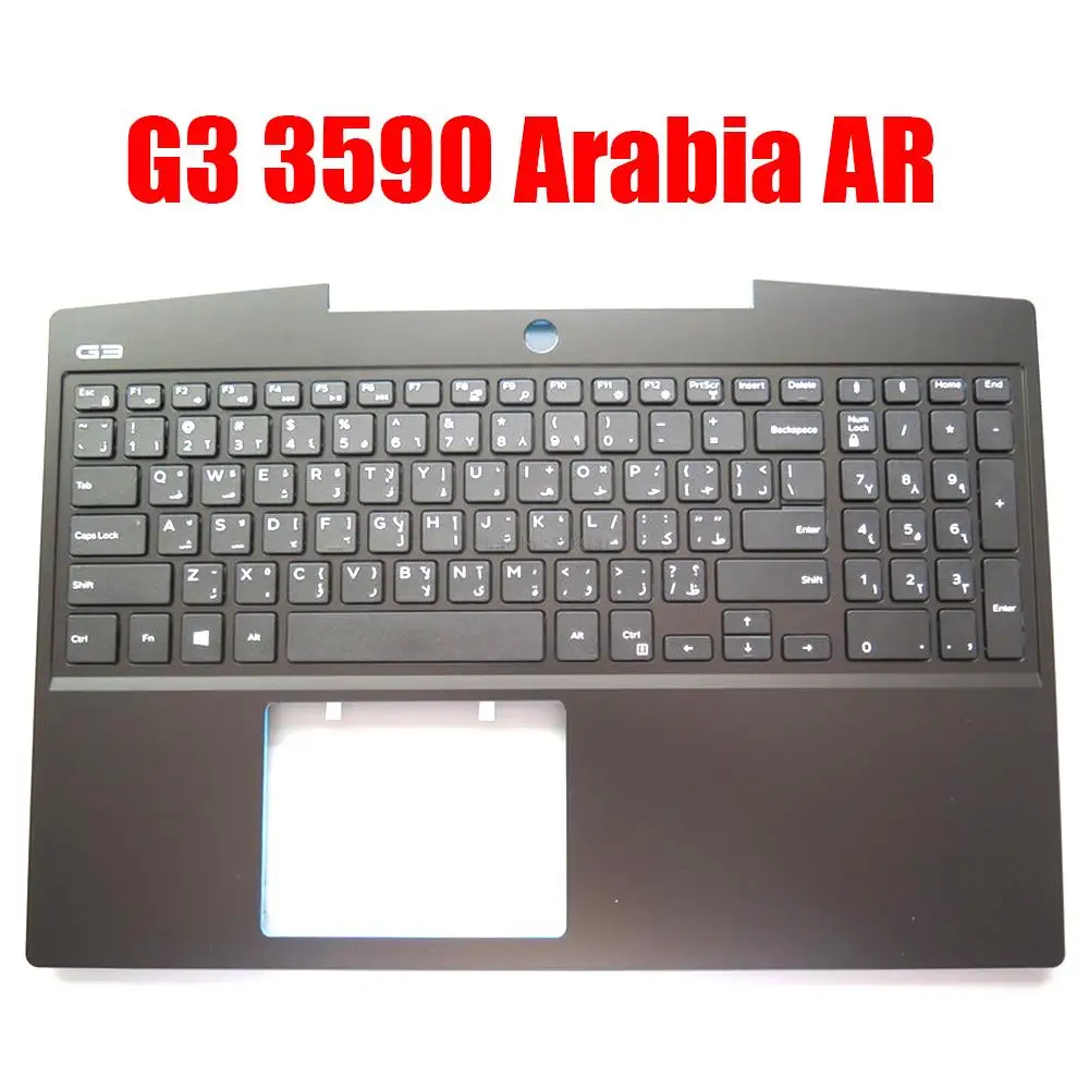 

Arabia AR Laptop Palmrest For DELL G3 3590 3500 05DC76 5DC76 0224GK 224GK Without Backlit Keyboard Black Upper Case New