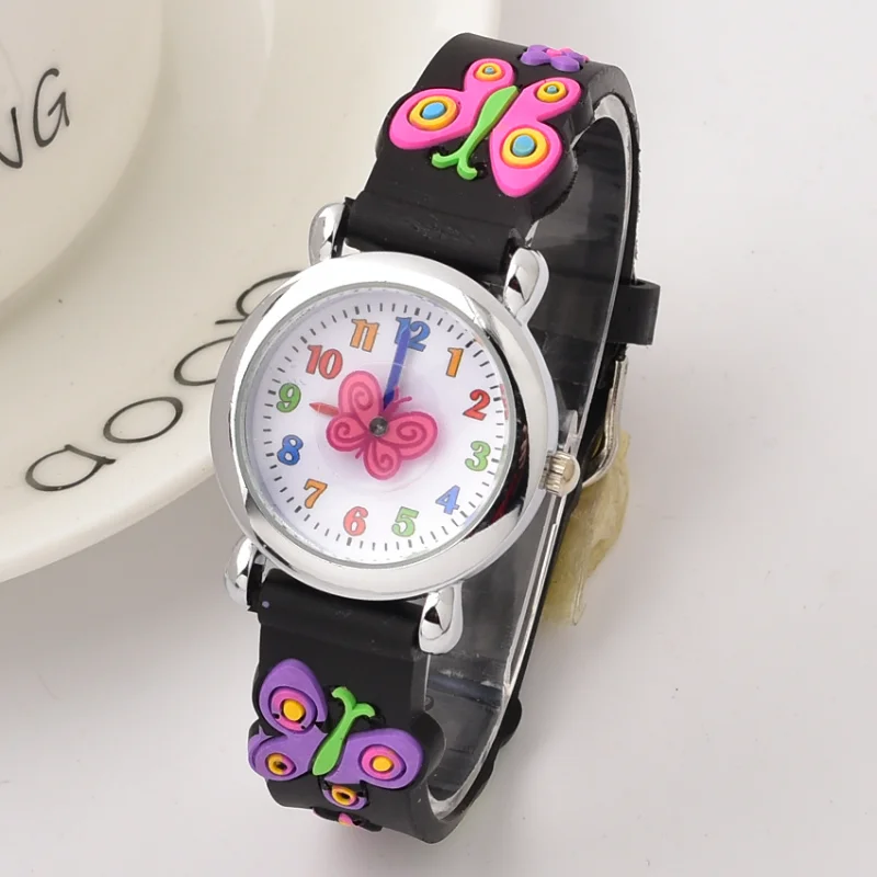 Watch for Kids 3D Cartoon Butterfly Rubber Quartz Wristwatch Student Girls Colourful Cute Watches Boys Gift Clock Relogios
Watch for Kids 3D Cartoon Butterfly Rubber Quartz Wristwatch Student Girls Colourful Cute Watches Boys Gift Clock Relogios