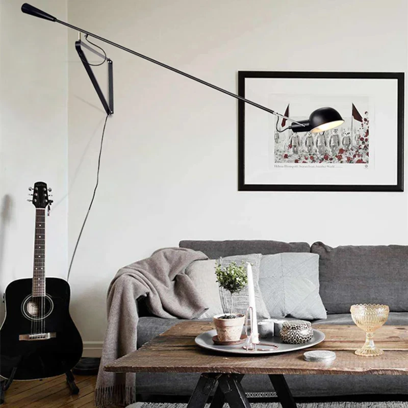 Creative Long Arm Lamp Dining Room Bedside Personality Minimalist Lamps Nordic Post-modern Long Pole Wall Lamp CX156DS
Creative Long Arm Lamp Dining Room Bedside Personality Minimalist Lamps Nordic Post-modern Long Pole Wall Lamp CX156DS