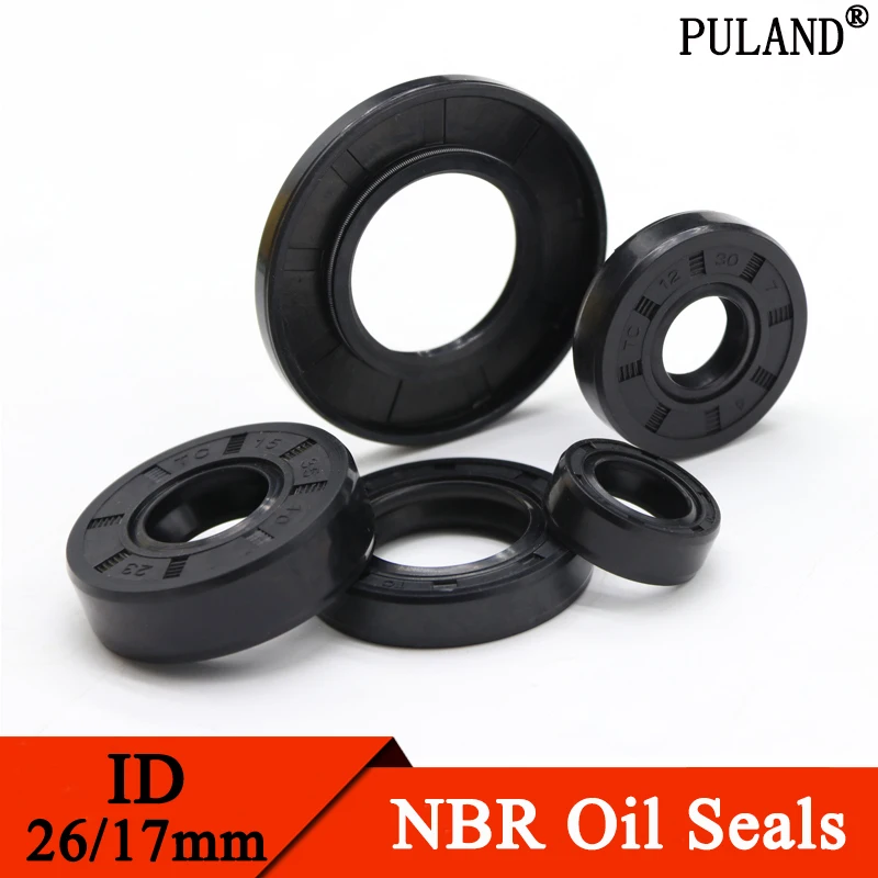 

ID 26/27mm Nitrile Rubber Seal TC-26/27*34/35/37/38/47/48/52/55*6/7/8/10 Nitrile Double Lip Oil Seal