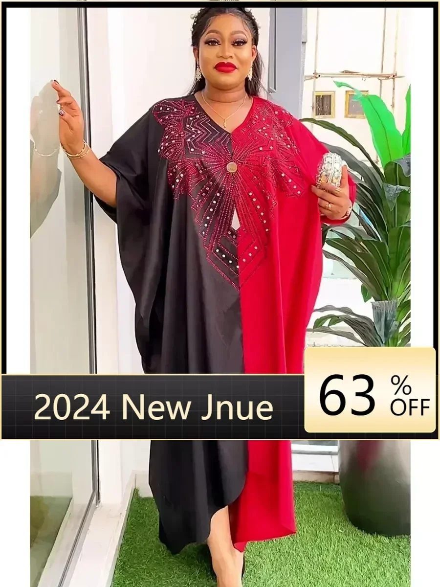 2024 Brand New Africa Dresses Deep V-neck rhinestone African Clothing Smooth rayon fabric Boubou
2024 Brand New Africa Dresses Deep V-neck rhinestone African Clothing Smooth rayon fabric Boubou
