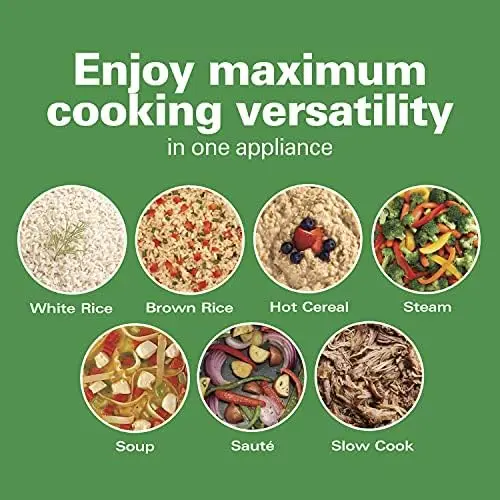 Programmable Rice and Slow Cooker & Food Steamer, 20 Cups Cooked (10 Cups Uncooked), 14 Pre-Programmed Settings for Sear Sau
Programmable Rice and Slow Cooker & Food Steamer, 20 Cups Cooked (10 Cups Uncooked), 14 Pre-Programmed Settings for Sear Sau