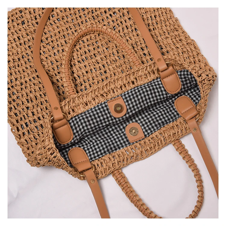 Large Wicker Beach Tote - Simple Summer Shopper 18 S0b2e5a9161cf49e4892449dac7c9b09cX