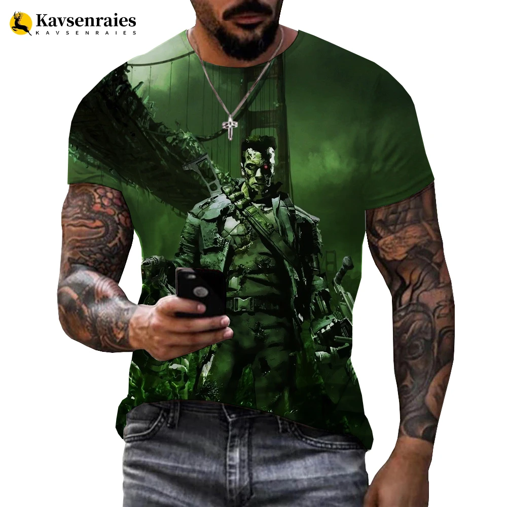 Мужские/женские футболки Terminator, Арнольд Шварценеггер, новая летняя модная крутая футболка с 3D принтом, Повседневная стильная футболка, уличные Топы 6XL
Мужские/женские футболки Terminator, Арнольд Шварценеггер, новая летняя модная крутая футболка с 3D принтом, Повседневная стильная футболка, уличные Топы 6XL