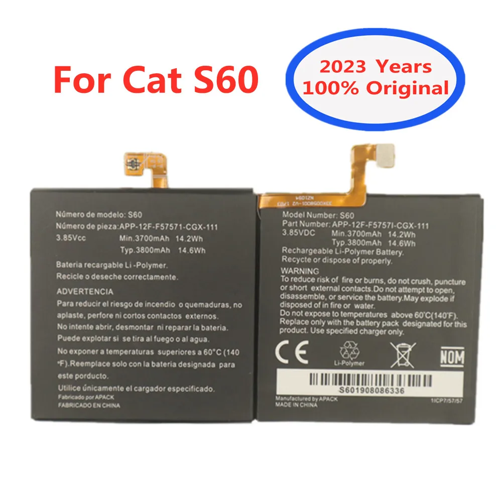 3800mAh 100% Original Battery For CAT S60 APP-12F-F57571-CGX-111 Phone Replacement Batteries Battery Bateria Fast Shipping
3800mAh 100% Original Battery For CAT S60 APP-12F-F57571-CGX-111 Phone Replacement Batteries Battery Bateria Fast Shipping