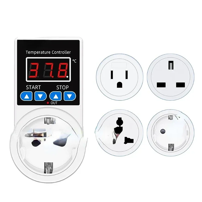 Socket Thermostat Digital Temperature Controller Socket Outlet 110V 220V NTC Sensor Probe Heating Cooling EU US UK Plug
Socket Thermostat Digital Temperature Controller Socket Outlet 110V 220V NTC Sensor Probe Heating Cooling EU US UK Plug