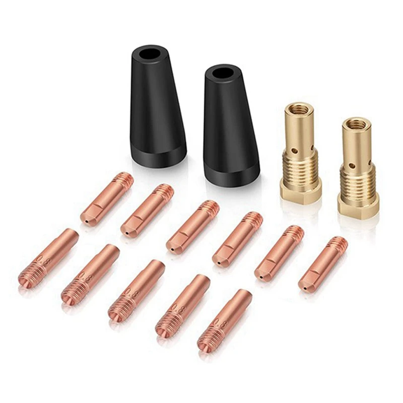 15Pcs MIG Welding Kit Flux Core Gasless Nozzle 0.8Mm Brass Welding Tips Replacement MIG Welder Accessories
15Pcs MIG Welding Kit Flux Core Gasless Nozzle 0.8Mm Brass Welding Tips Replacement MIG Welder Accessories