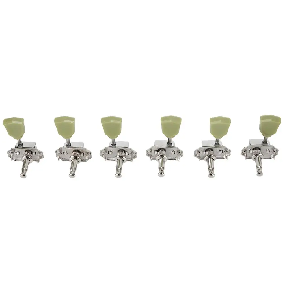 Chrome Guitar Tuners Metal Right Left 6pcs Parts Accessories Deluxe Tuning Machine Keys Heads For Gibson Style
Chrome Guitar Tuners Metal Right Left 6pcs Parts Accessories Deluxe Tuning Machine Keys Heads For Gibson Style