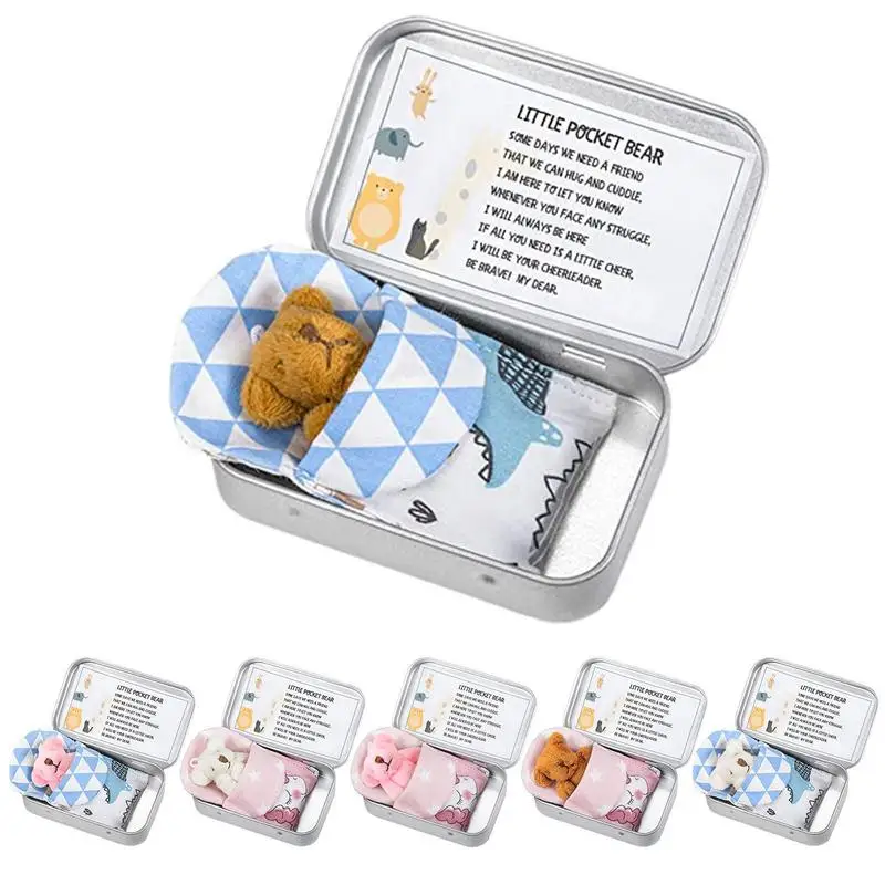 Pocket Bear In Tin Box Soft Stuffed Mini Bear Doll Tank Loading Bears For Christmas Party Favors Birthday Kids Children Gift
Pocket Bear In Tin Box Soft Stuffed Mini Bear Doll Tank Loading Bears For Christmas Party Favors Birthday Kids Children Gift