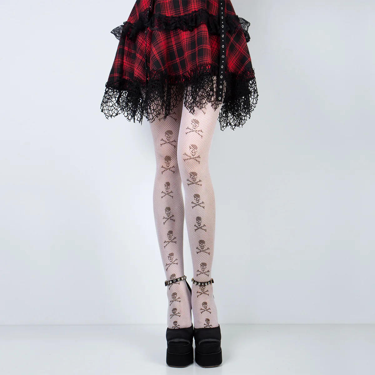 Summer Breathable Mesh Women's Pantyhose Personality Front Back Skull Print Punk Rock Spice Sexy Tights
Summer Breathable Mesh Women's Pantyhose Personality Front Back Skull Print Punk Rock Spice Sexy Tights