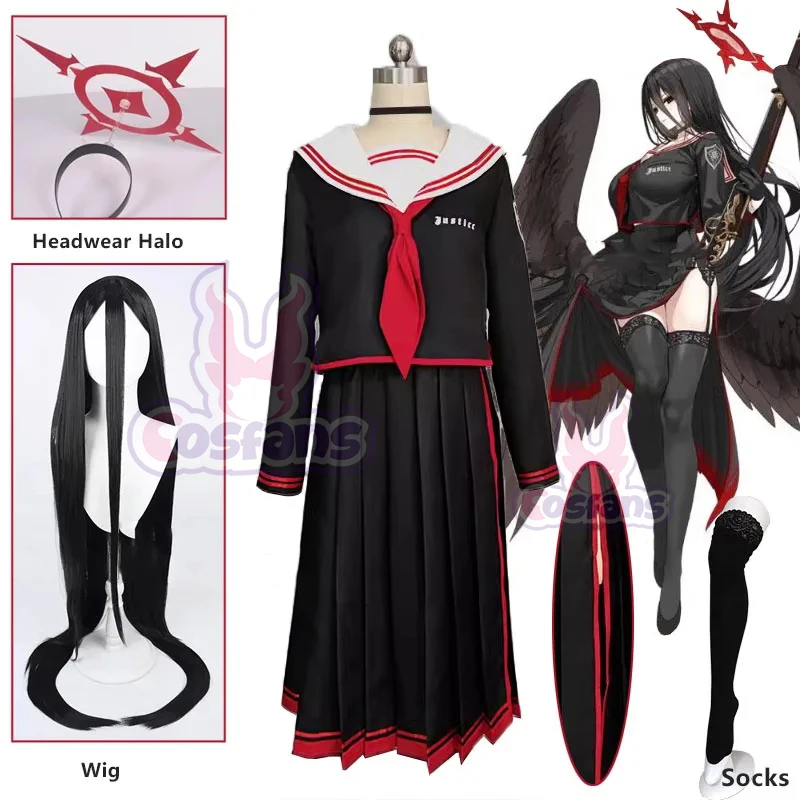 Game Blue Archive Hanekawa Hasumi Cosplay Costume Halloween Outfits Women JK Uniform Black Red Dress School Unifor Wig Halo Prop
Game Blue Archive Hanekawa Hasumi Cosplay Costume Halloween Outfits Women JK Uniform Black Red Dress School Unifor Wig Halo Prop