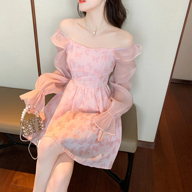 2023 Spring New Cherry Blossom Pink Long Sleeved Dress Slim Temperament Womenswear Free Shipping
2023 Spring New Cherry Blossom Pink Long Sleeved Dress Slim Temperament Womenswear Free Shipping