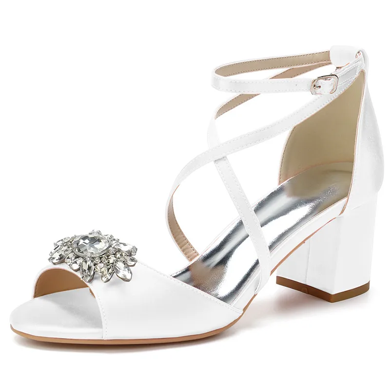 Satin Rhinestones Mid Block Heels Wedding Sandal Open Toe Women Heeled Dress Shoes for Bridal/Prom/Evening/Formal Party
Satin Rhinestones Mid Block Heels Wedding Sandal Open Toe Women Heeled Dress Shoes for Bridal/Prom/Evening/Formal Party