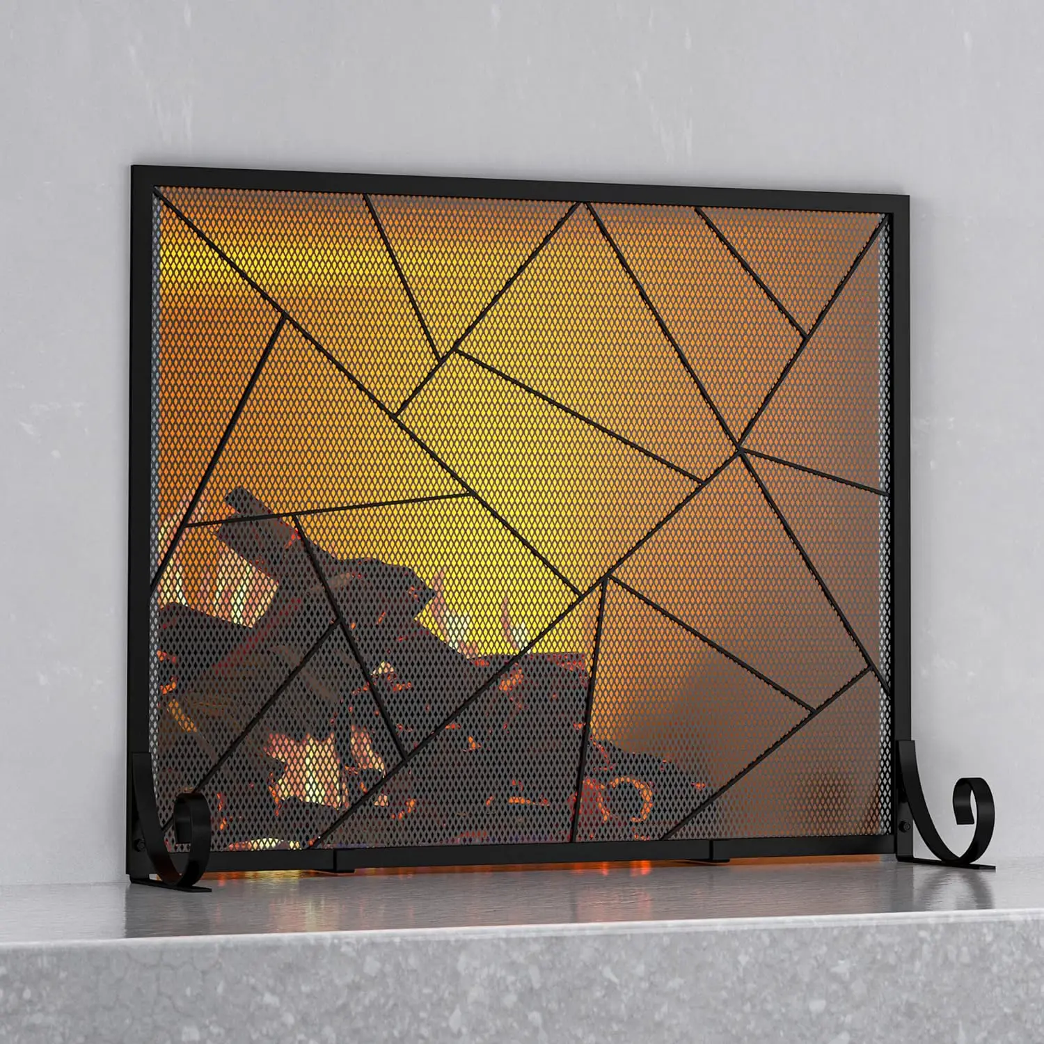Screen Decorative Mesh Geometric Fire Spark Guard Gate Cover for Home Ollas arroceras Takoyaki pan Portable electric cooking pot
Screen Decorative Mesh Geometric Fire Spark Guard Gate Cover for Home Ollas arroceras Takoyaki pan Portable electric cooking pot