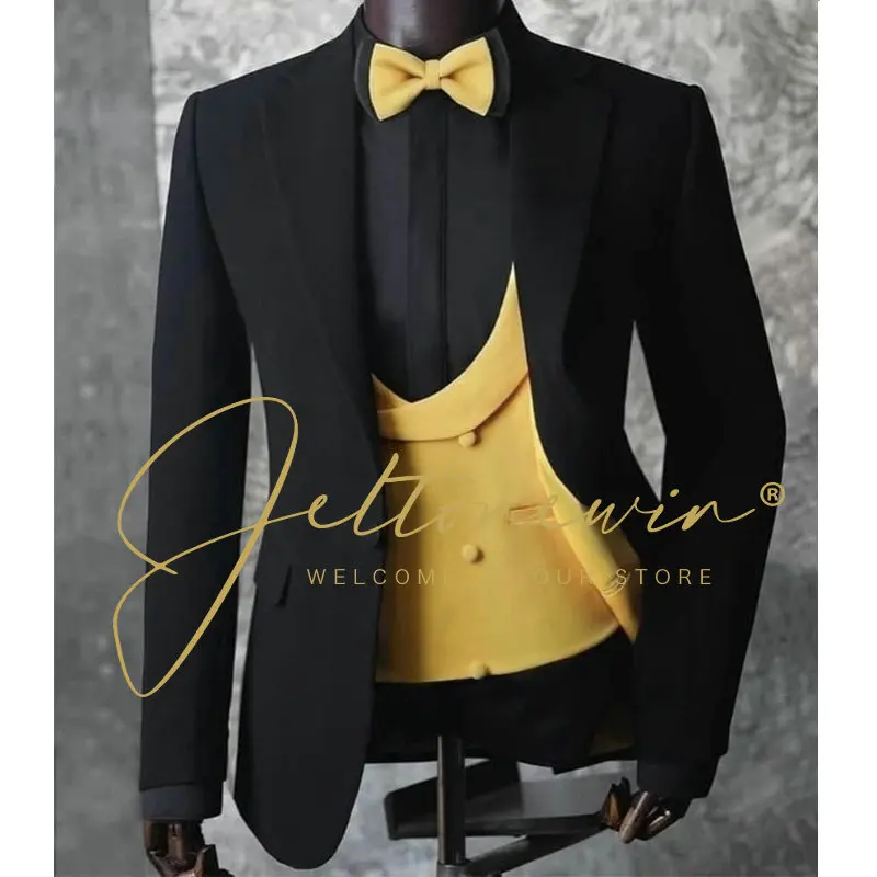 Custom Peak Lapel One Button Men Suits Groom Blazer Traje Hombre Terno Masculino 3 Pcs Jacket Pant Wedding Suits For Men
Custom Peak Lapel One Button Men Suits Groom Blazer Traje Hombre Terno Masculino 3 Pcs Jacket Pant Wedding Suits For Men