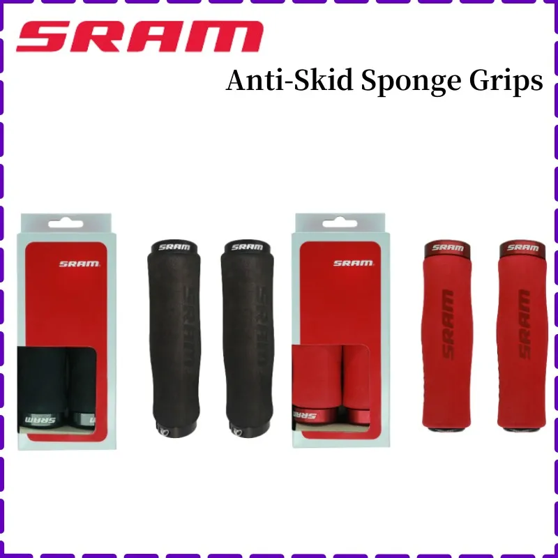 

1 пара ультралегких ручек SRAM для горного велосипеда, противоскользящие губчатые ручки для велосипеда, ручка для горного велосипеда, руль для дороги