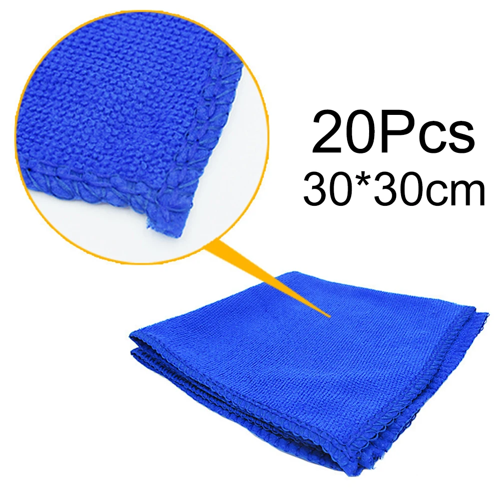 20pcs Microfiber Car Towel For Cars 30×30cm Clean Dirt And Debris Polyester Microfibre Cloth High Water Absorption, Quick Drying
20pcs Microfiber Car Towel For Cars 30×30cm Clean Dirt And Debris Polyester Microfibre Cloth High Water Absorption, Quick Drying