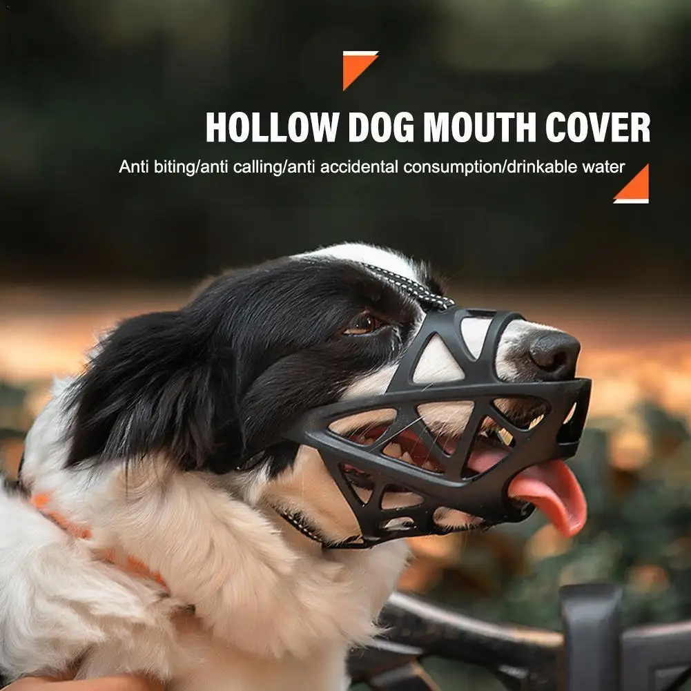 

Silicone Pet Dog Muzzle Breathable Basket Muzzles For Small Medium Large And X-Large Dogs Stop Biting Barking Chewing U8Z6