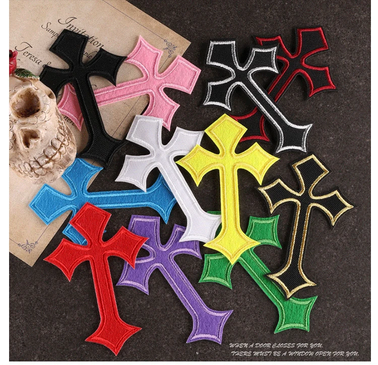 3PCS Colorful Cross Patch Embroidered Applique Iron on Patches for Clothing Jackets Bags Garment Decor DIY Accessories 10.3*7cm
3PCS Colorful Cross Patch Embroidered Applique Iron on Patches for Clothing Jackets Bags Garment Decor DIY Accessories 10.3*7cm