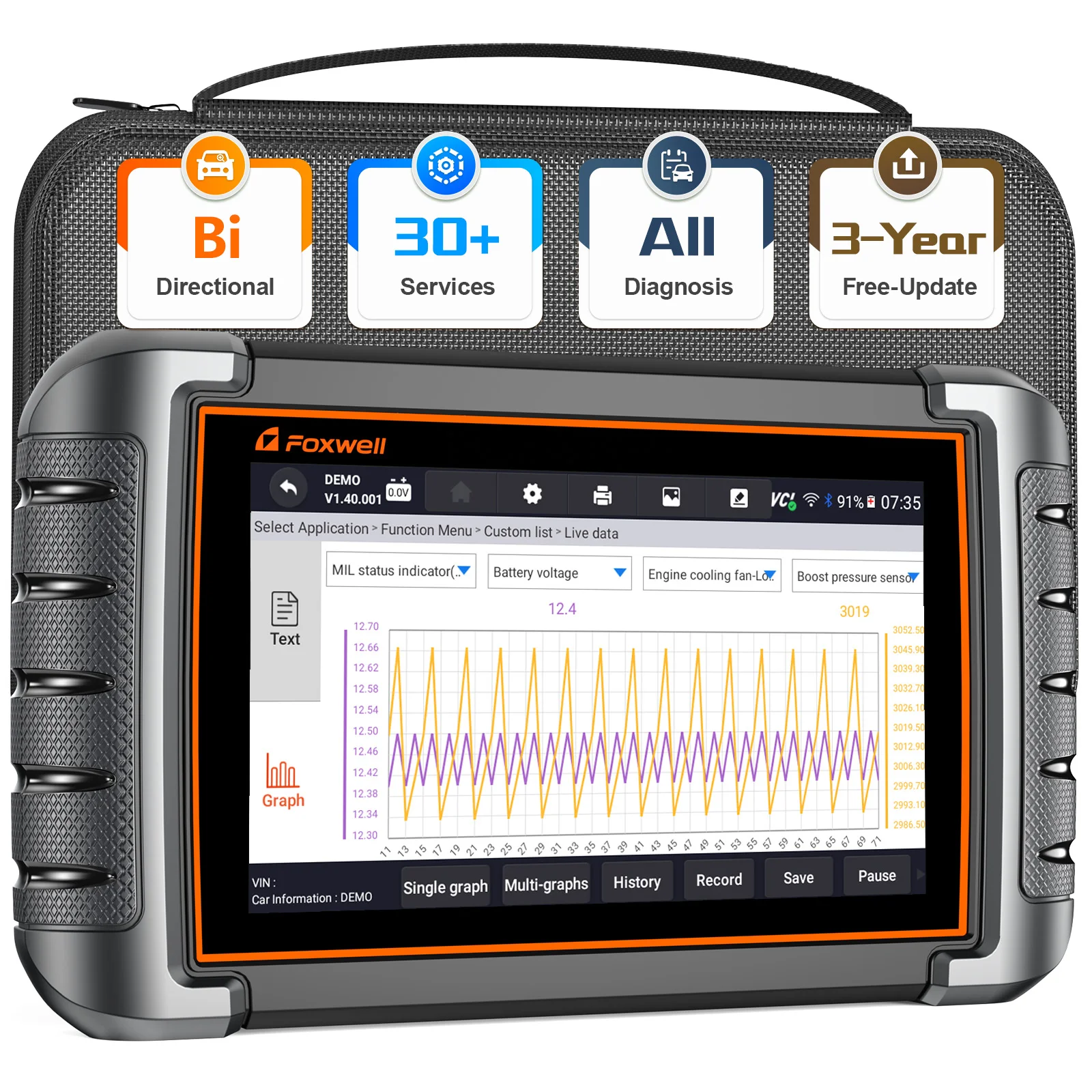 2024 Foxwell NT809 OBD2 Car Scanner All System Code Reader Bi-directional Test 30 Reset Service Automotive Mechanical Tools
2024 Foxwell NT809 OBD2 Car Scanner All System Code Reader Bi-directional Test 30 Reset Service Automotive Mechanical Tools