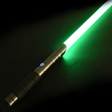 RGB 15 Color Changeable Metal Handle Lightsaber With 7 Sets Of Sound Effects Mode FX Duel LED Lightsaber Dull Color USB Charging
RGB 15 Color Changeable Metal Handle Lightsaber With 7 Sets Of Sound Effects Mode FX Duel LED Lightsaber Dull Color USB Charging