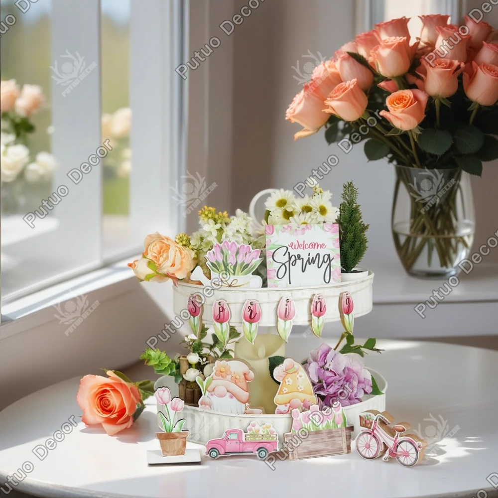 Putuo Decor 14pc Welcome Spring Tiered Tray Decorations, Wooden Sign Table Decor for Home Cafe Coffee House Florist's Shop,Gifts
Putuo Decor 14pc Welcome Spring Tiered Tray Decorations, Wooden Sign Table Decor for Home Cafe Coffee House Florist's Shop,Gifts