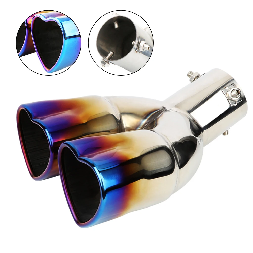 Universal Car Accessories Heart Shape Style Stainless Steel Exhaust Tips Muffler Tail Double-Pipe Tube Tips
Universal Car Accessories Heart Shape Style Stainless Steel Exhaust Tips Muffler Tail Double-Pipe Tube Tips