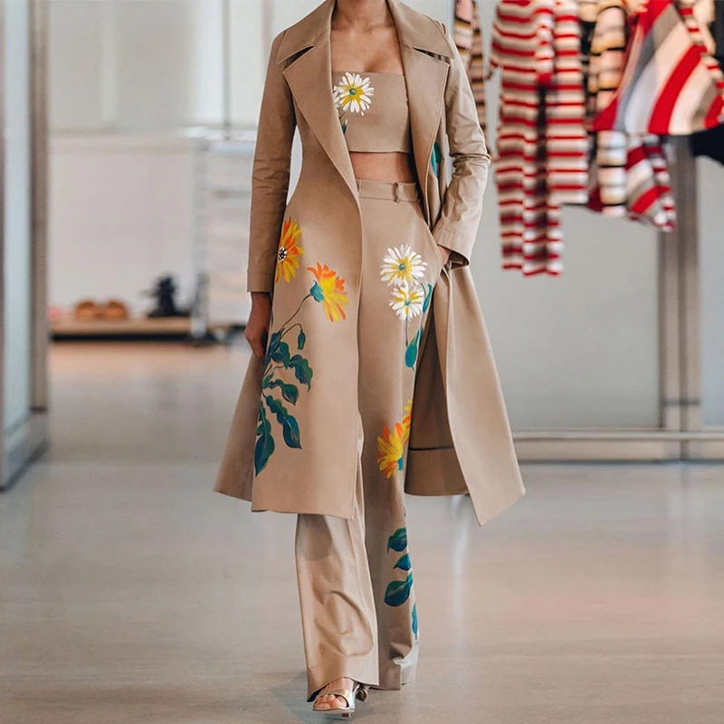 3 Piece Set Women Suit 2023 Autumn Winter Elegant Printed Long Sleeve Lapel Coat Strapless Top Trousers Sets Femme Outfits Set
3 Piece Set Women Suit 2023 Autumn Winter Elegant Printed Long Sleeve Lapel Coat Strapless Top Trousers Sets Femme Outfits Set