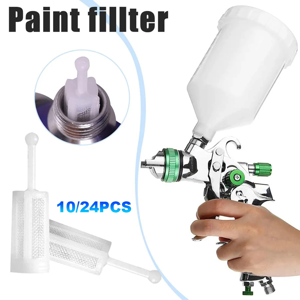 10/24Pcs Gravity Feed Paint Strainer Disposable Gravity Type Feed Spray Gun Filters HVLP Filter Fits Most Gravity Feed Sprayers
10/24Pcs Gravity Feed Paint Strainer Disposable Gravity Type Feed Spray Gun Filters HVLP Filter Fits Most Gravity Feed Sprayers