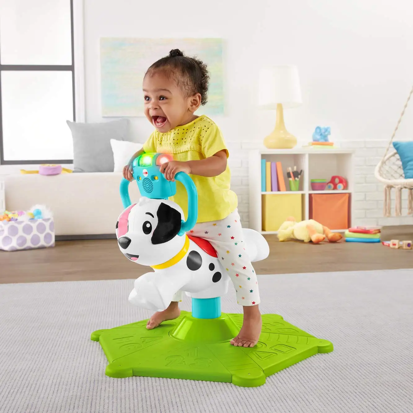 Toddler Ride-On Learning Toy, Bounce and Spin Puppy, Stationary Musical Bouncer for Babies and Toddlers
Toddler Ride-On Learning Toy, Bounce and Spin Puppy, Stationary Musical Bouncer for Babies and Toddlers