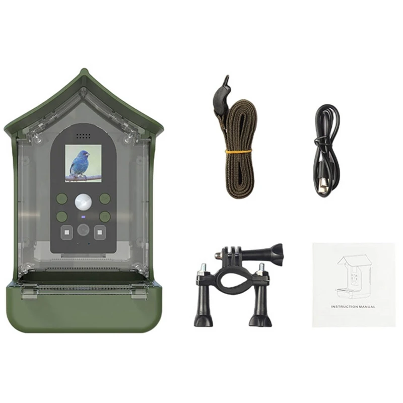 Outdoors Feeder Birdwatching Camera Tray Motion Detection Bird House Solar Bird Feeder Type Feeder Outdoors
Outdoors Feeder Birdwatching Camera Tray Motion Detection Bird House Solar Bird Feeder Type Feeder Outdoors