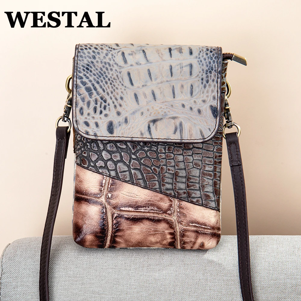 WESTAL New In Women's Shoulder Bag 2022 Trend Genuine Leather Mini Crossbody Bag Crocodile Ladies Luxury Design Totes Phone Bag
WESTAL New In Women's Shoulder Bag 2022 Trend Genuine Leather Mini Crossbody Bag Crocodile Ladies Luxury Design Totes Phone Bag