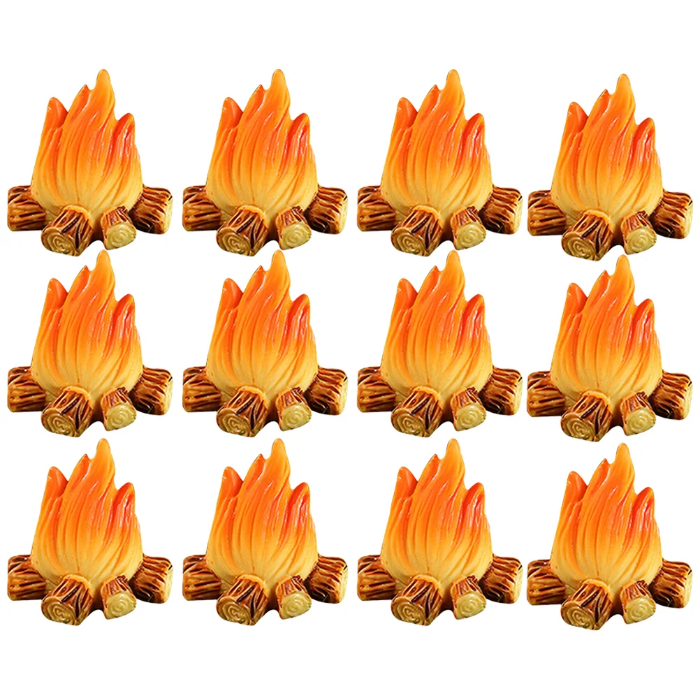 12 Pcs Fire Ornaments Toys Model Miniature Bonfire Fake Decoration Resin Campfire
12 Pcs Fire Ornaments Toys Model Miniature Bonfire Fake Decoration Resin Campfire