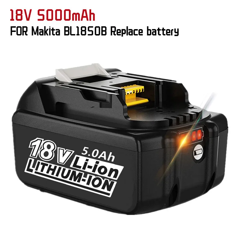 

[NEW UPGRADER] 18V 5.0Ah BL1850B Battery Replacement for Battery BL1830 BL1850 BL1840 18V Cordless Power Tools Batteries
