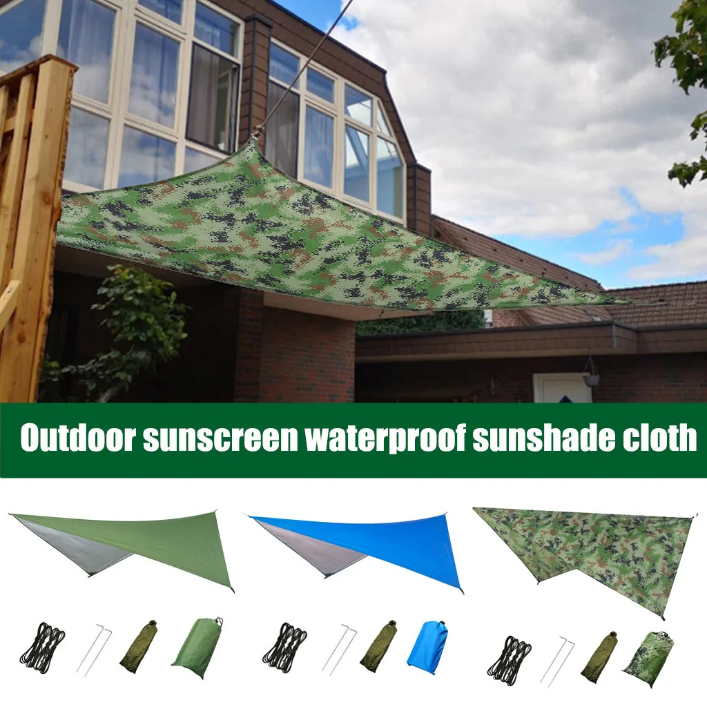 

Тент солнцезащитный из триангольной ткани, наружный навес из ткани Оксфорд, солнцезащитный козырек, сетчатые тенты для двора и сада