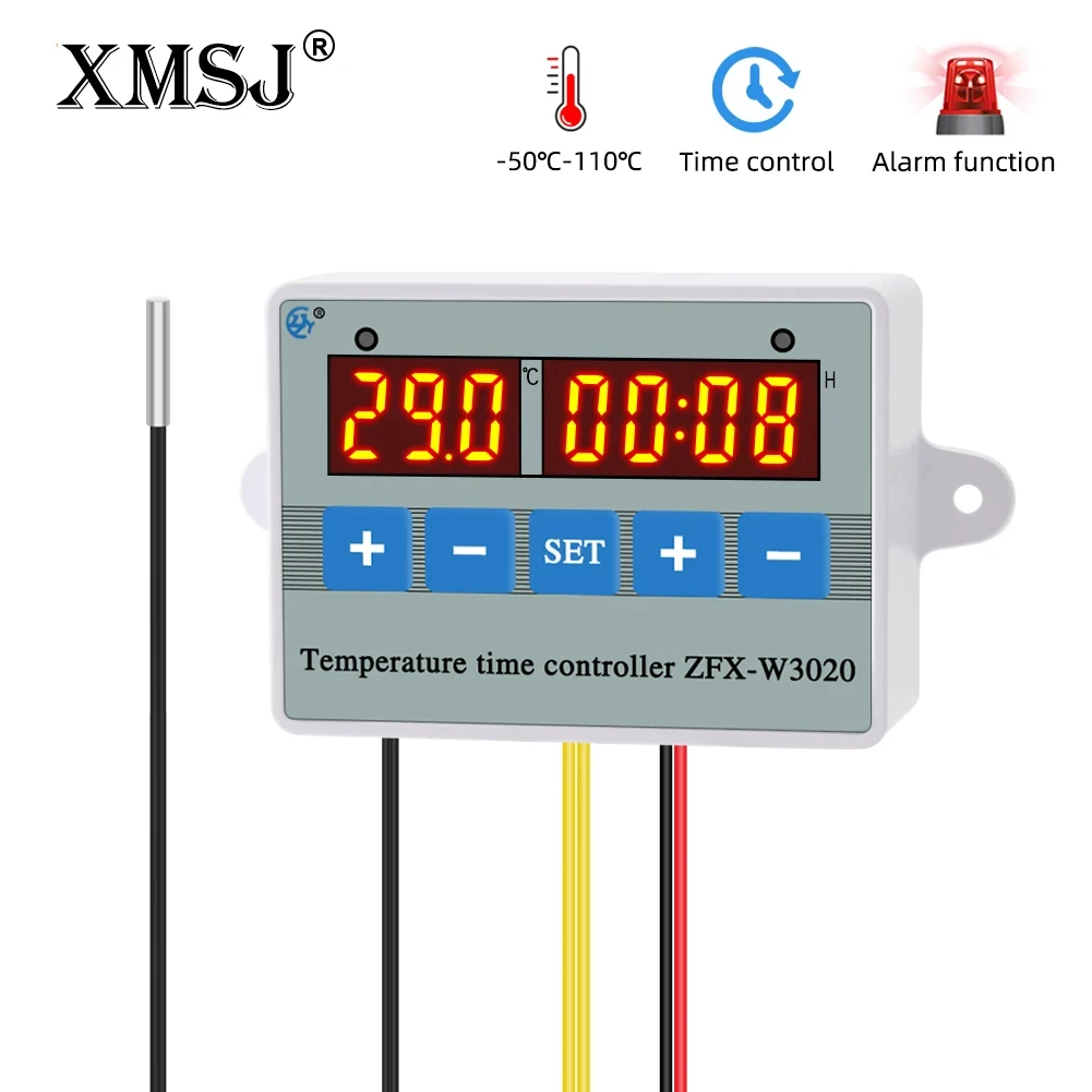 Digital Temperature Time Controller ZFX-W3020 Thermostat 220V Temperature Control Switch for Greenhouse Planting Hatchery
Digital Temperature Time Controller ZFX-W3020 Thermostat 220V Temperature Control Switch for Greenhouse Planting Hatchery