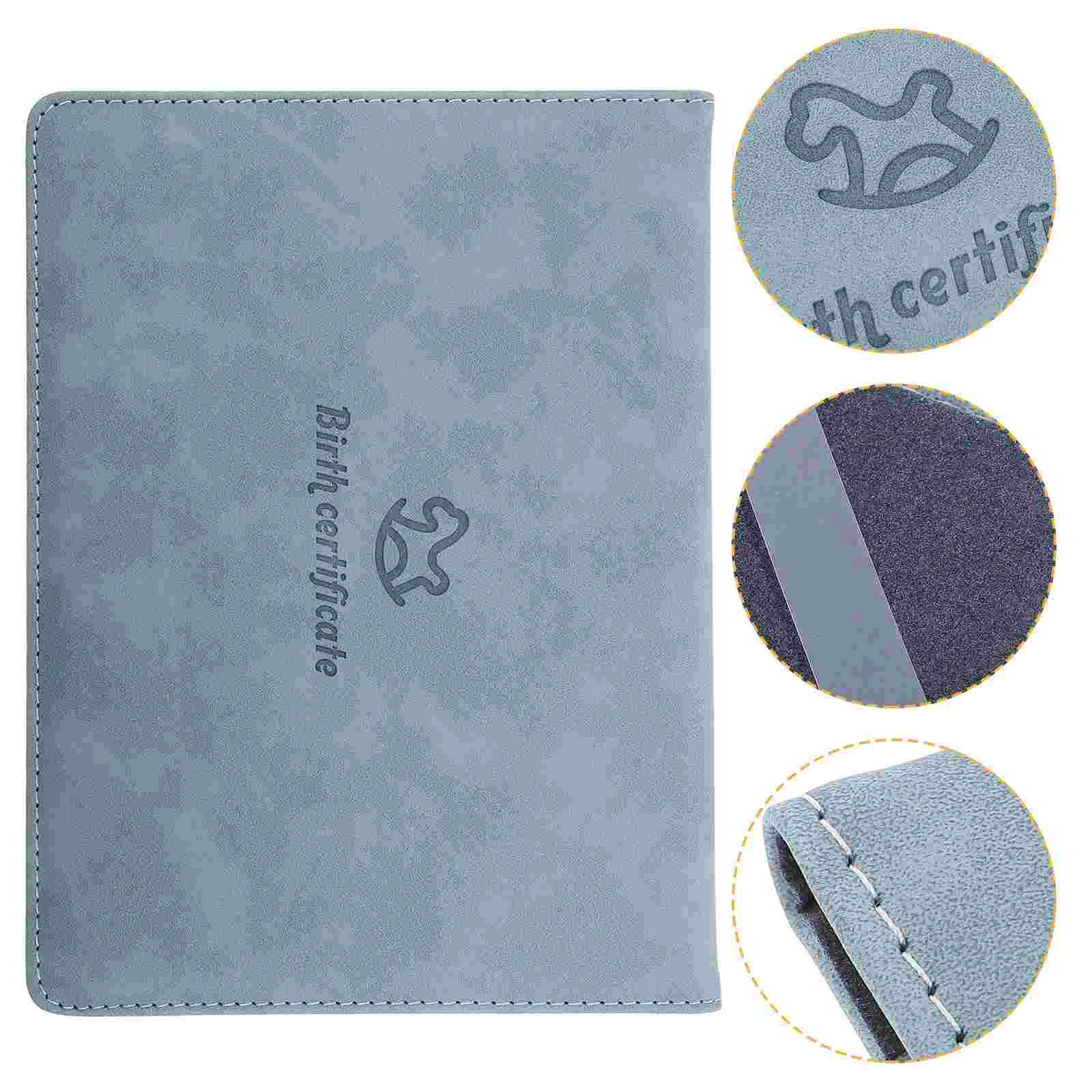 

Birth Certificate Cover Retro Protector Storage Case Holder for Baby Skin Protection Sleeve Protectors