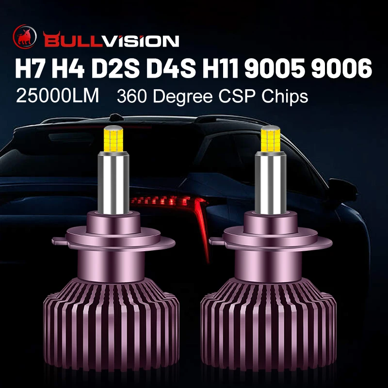

D1S HID Headlight D2S D3S D4S 360 LED H4 H7 9012 H1 H4 9005 9006 HB3 HB4 H11 H8 H9 CSP Chips High Beam Low Beam Turbo Xenon Lamp