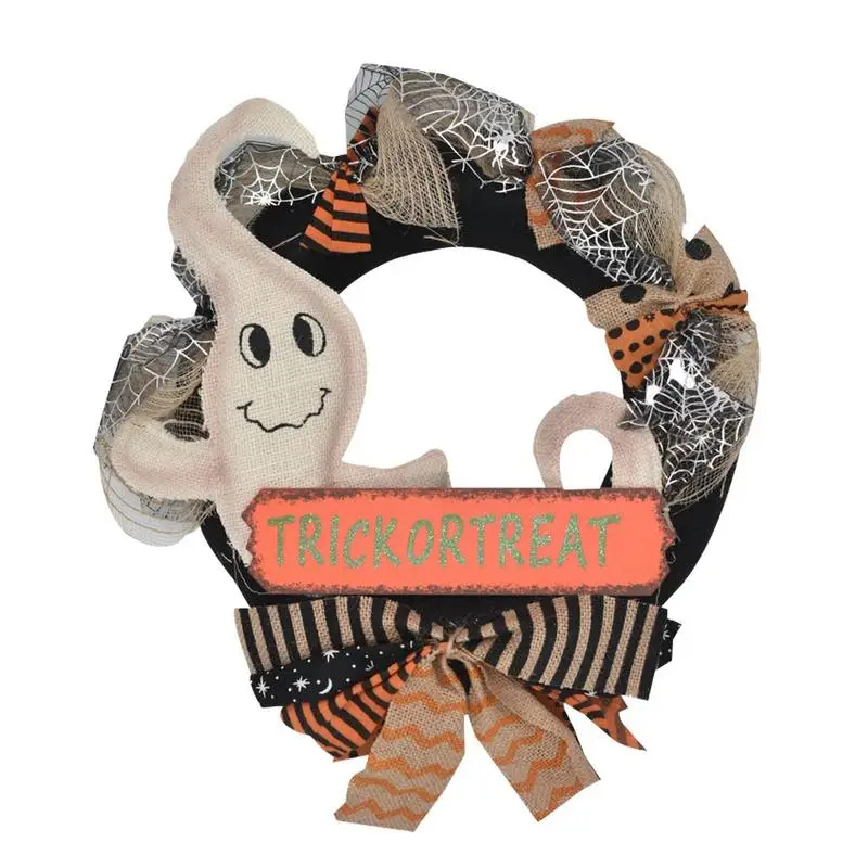 

Halloween Wreaths For Front Door Halloween Door Wreath With Skull Interior Decoration Ornament For Halloween Scary Skeleton