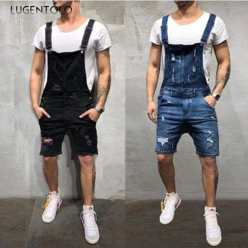 Lugentolo Jean Shorts Overalls Men Summer Fashion Hole Washed Summer Fashion Casual Jeans for Men
Lugentolo Jean Shorts Overalls Men Summer Fashion Hole Washed Summer Fashion Casual Jeans for Men