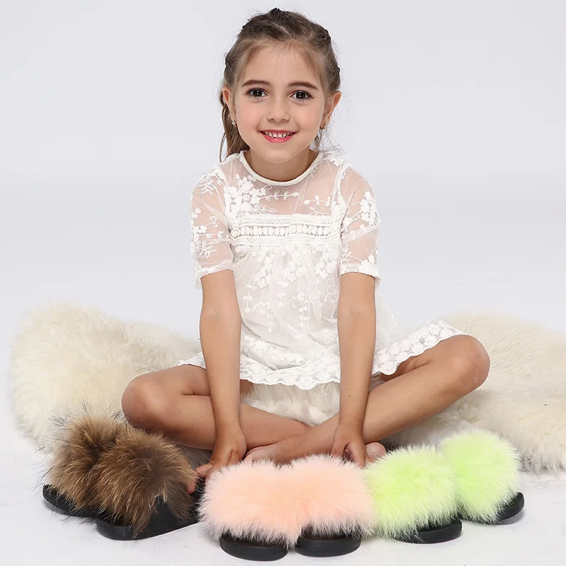 Kids Fur Slides Summer House Slippers Fluffy Kids Shoes For Girls Furry Sandals Home Real Fur Flip Flops Wholesale Dropshipping
Kids Fur Slides Summer House Slippers Fluffy Kids Shoes For Girls Furry Sandals Home Real Fur Flip Flops Wholesale Dropshipping