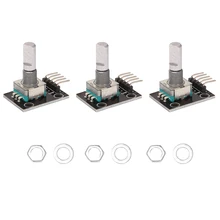 3Pcs KY-040 Rotary Encoder Module With 15X16.5 Mm Potentiometer Rotary Knob Cap For Arduino
3Pcs KY-040 Rotary Encoder Module With 15X16.5 Mm Potentiometer Rotary Knob Cap For Arduino