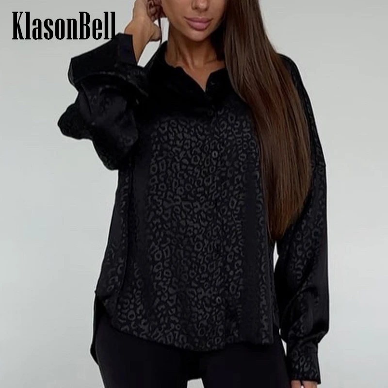 3.19 KlasonBell Leopard Print Jacquard Sheer Blouse Women Clothes Fashion All-matches Hidden Breasted Long Sleeve Shirt
3.19 KlasonBell Leopard Print Jacquard Sheer Blouse Women Clothes Fashion All-matches Hidden Breasted Long Sleeve Shirt