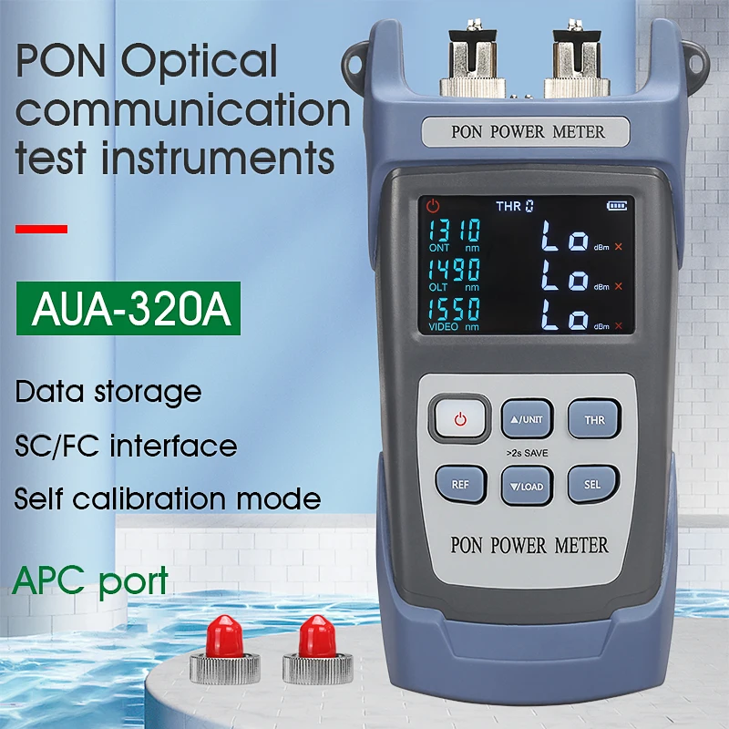Fiber Optical PON Power Meter AUA-320Apc/Upc Handheld FTTX/ONT/OLT PON Power Meter 1310/1490/1550nm Free shipping
Fiber Optical PON Power Meter AUA-320Apc/Upc Handheld FTTX/ONT/OLT PON Power Meter 1310/1490/1550nm Free shipping