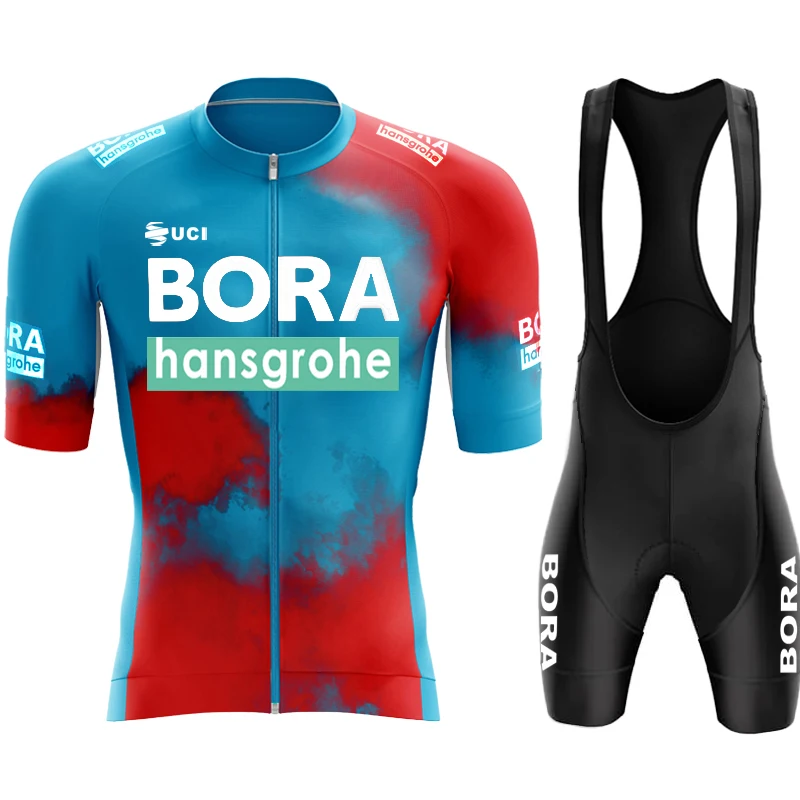

Men's Cycling Blouse UCI BORA Sleeve Bib Professional Shirt Clothing Mens Sets Summer 2024 Male Set Uniform Mtb Short Sports Man
