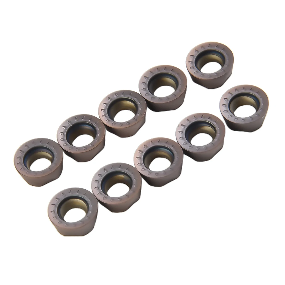 Exceptional Quality RPMT10T3MOE VP15TF Carbide Insert 10PCS Suitable for Steel Cast Iron and Stainless Steel
Exceptional Quality RPMT10T3MOE VP15TF Carbide Insert 10PCS Suitable for Steel Cast Iron and Stainless Steel