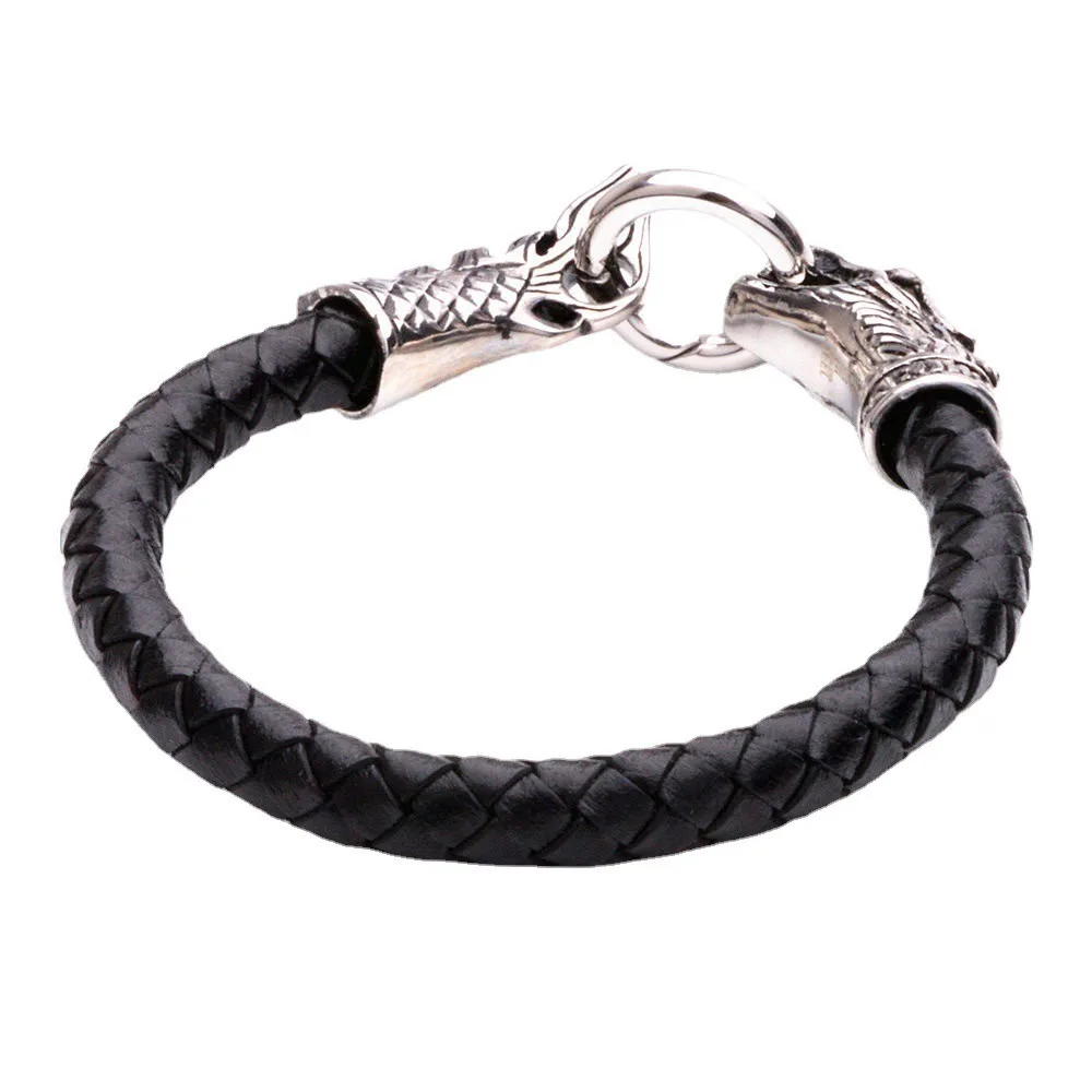 European and American Trendy Personalized Faucet Automatic Buckle Exquisite Men's Leather Bracelet
European and American Trendy Personalized Faucet Automatic Buckle Exquisite Men's Leather Bracelet