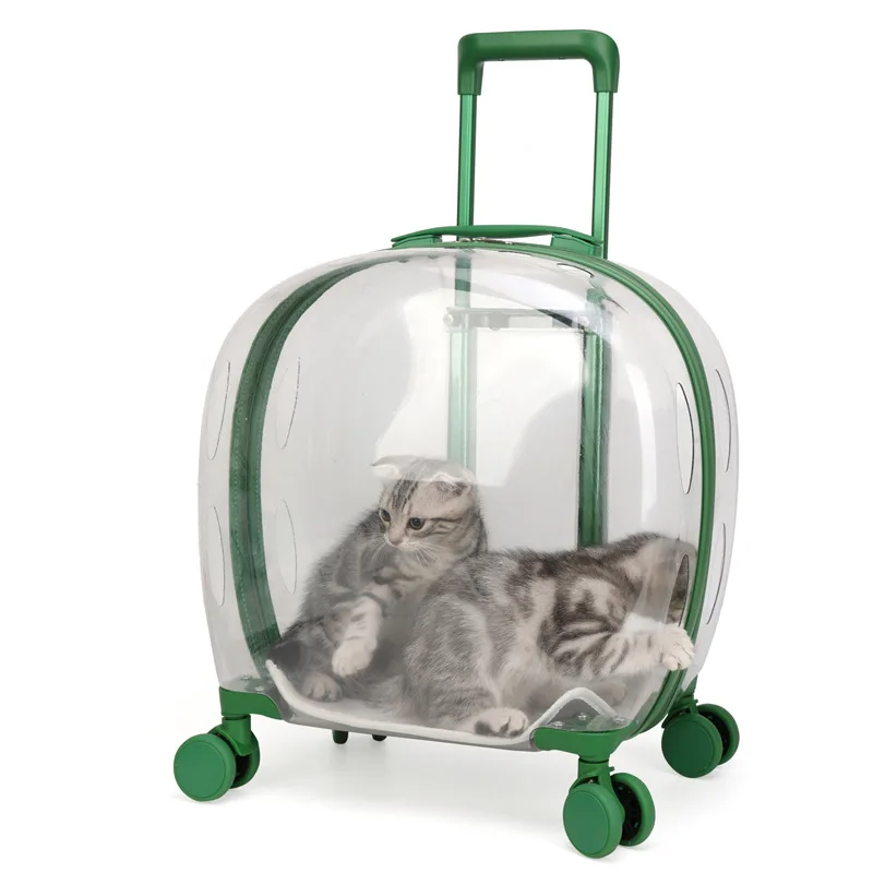 Trolley Luggage Transparent Bubble Pet Cat Bag New Puppy Outing Transport Box Outdoor Travel Dog Crate With Wheels
Trolley Luggage Transparent Bubble Pet Cat Bag New Puppy Outing Transport Box Outdoor Travel Dog Crate With Wheels
