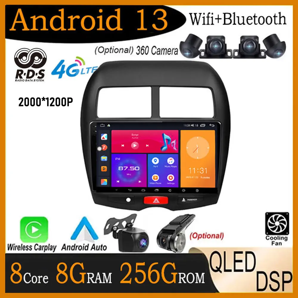 DSP IPS / QLED Android 13 For Mitsubishi ASX 1 2010 - 2016 Car Video Player GPS Navigation Stereo Multimedia Radio Carplay
DSP IPS / QLED Android 13 For Mitsubishi ASX 1 2010 - 2016 Car Video Player GPS Navigation Stereo Multimedia Radio Carplay