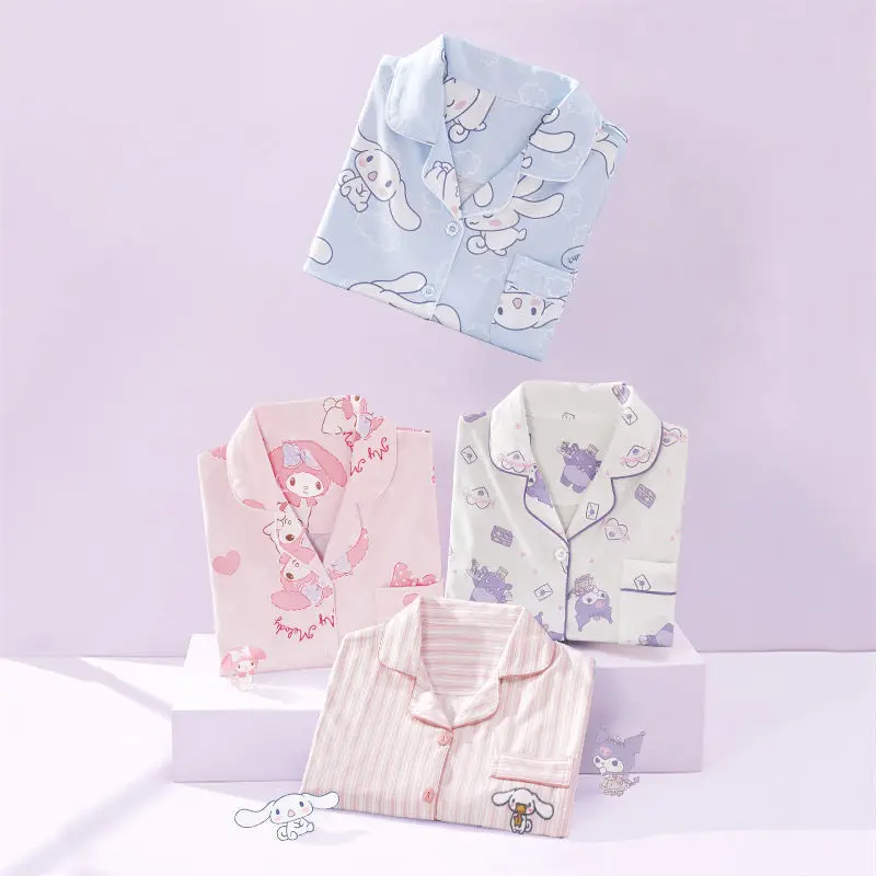 Sanrio My Melody Kuromi Cinnamoroll Pajama Cute Anime Girl Casual Kawaii Costume Cool Cotton Ice Silk Loungewear T-Shirt Gift
Sanrio My Melody Kuromi Cinnamoroll Pajama Cute Anime Girl Casual Kawaii Costume Cool Cotton Ice Silk Loungewear T-Shirt Gift